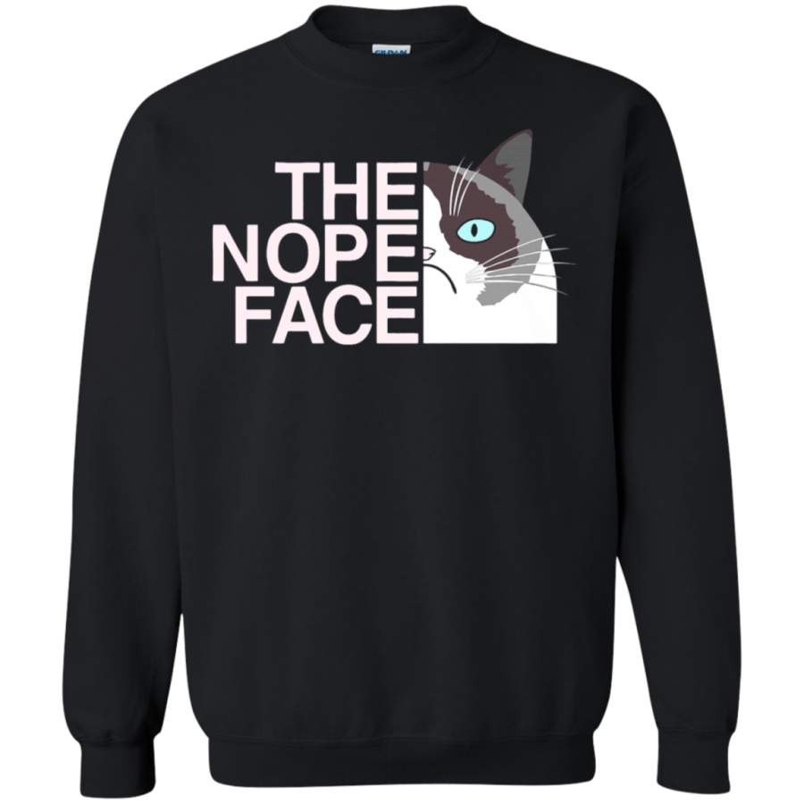 AGR The Nope Face Grumpy Cat Funny Sweatshirt