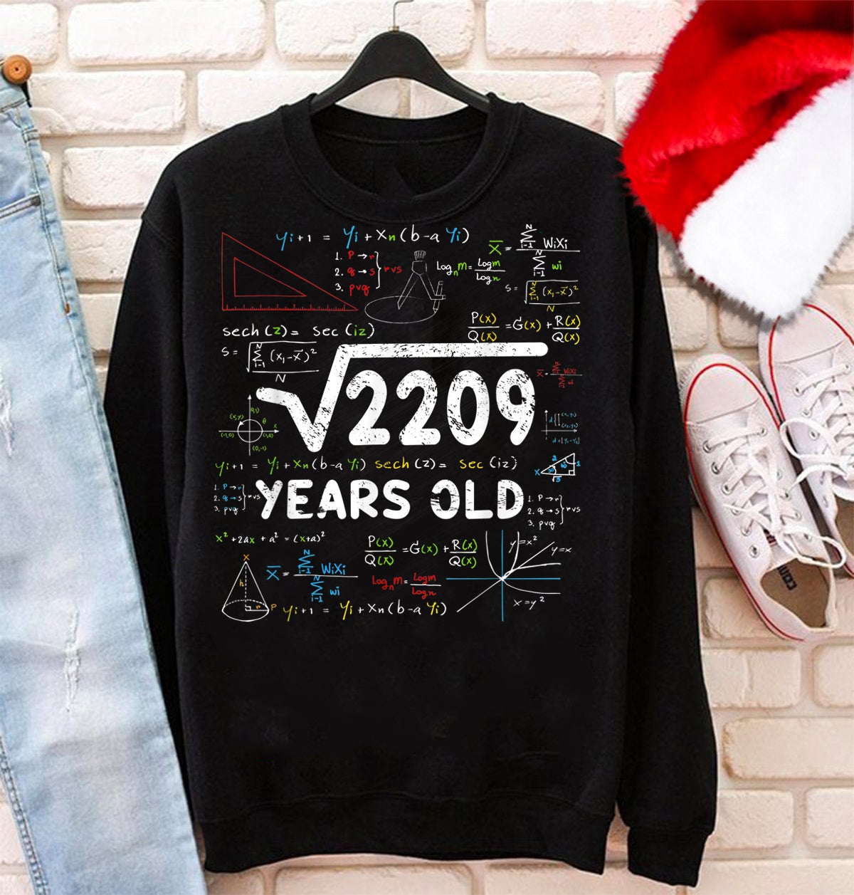 Square Root Of 2209 Gift Math Funny 47Th Bday Sweater Funny Math Shirt Christmas Gifts For Teachers