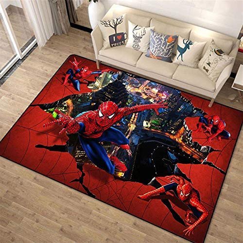 Spider Man Tear Rug Clown Housewarming Gift Family Welcome Rug Custom Funny Rug Halloween Christmas