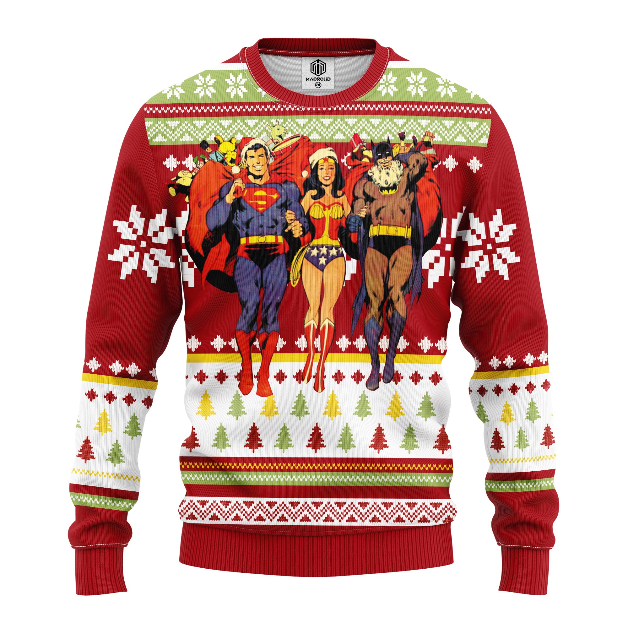 Superman Batman Wonder woman ugly christmas sweater – Amazing Gift idea – thanksgiving gift