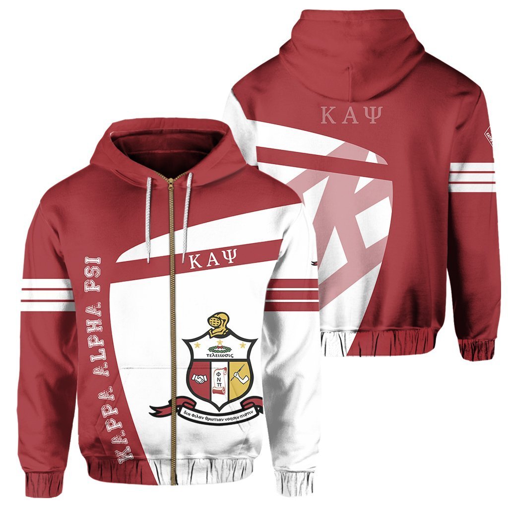 Greek Life Hoodie – Kappa Alpha Psi Zip Hoodie – Iconic Style