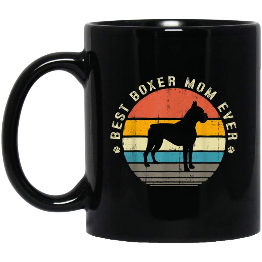 Best Boxer Mom Ever Funny Boxer Dog Vintage Gifts Mug