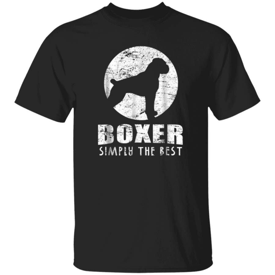 Boxer Dog Tshirt  Vintage Boxer Simply The Best Dog T Tshirt