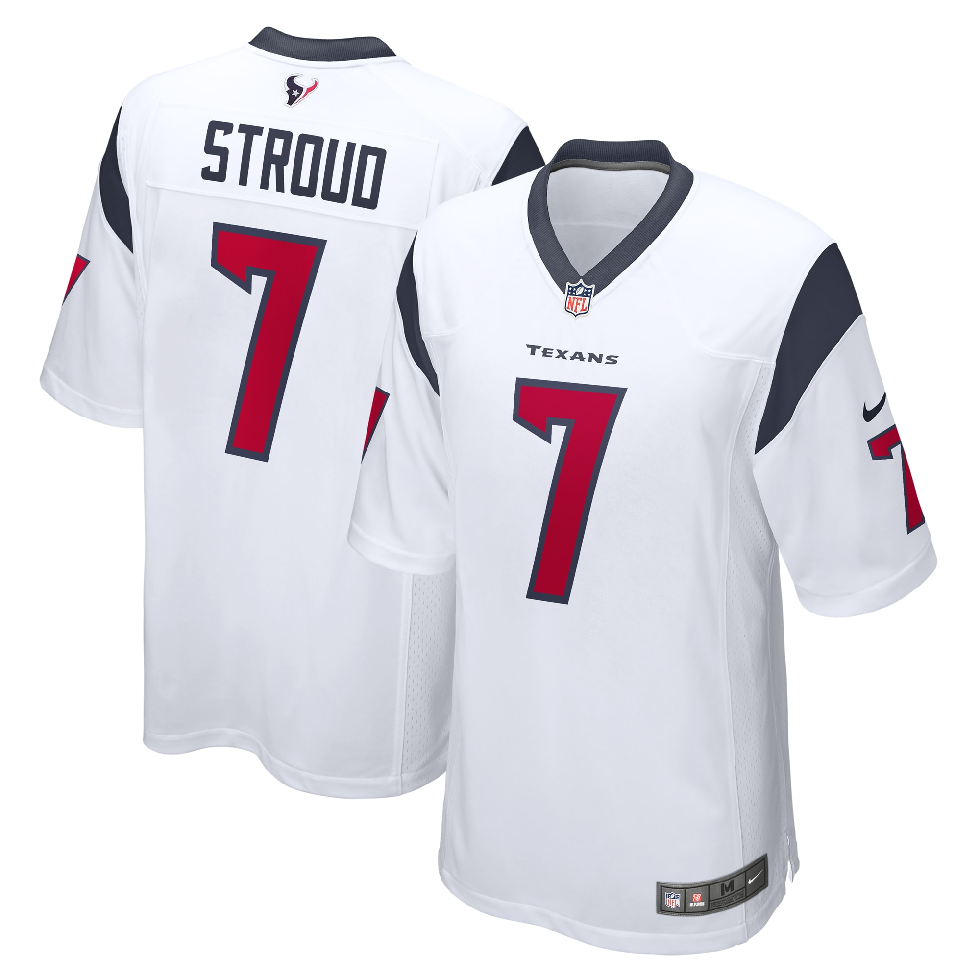 CJ Stroud Houston Texans 2023 NFL Draft First Round Pick Game Jersey – White