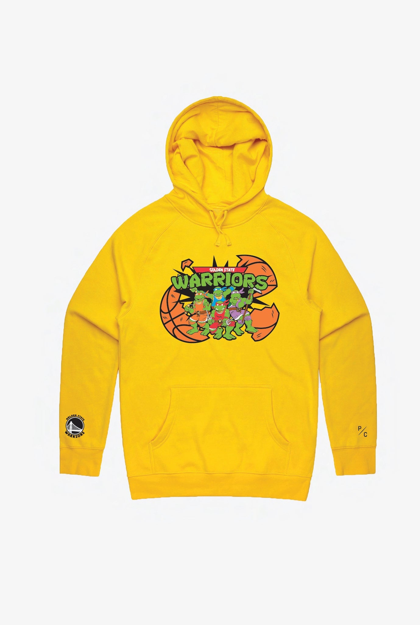 P/C X Tmnt Golden State Warriors Hoodie – Yellow