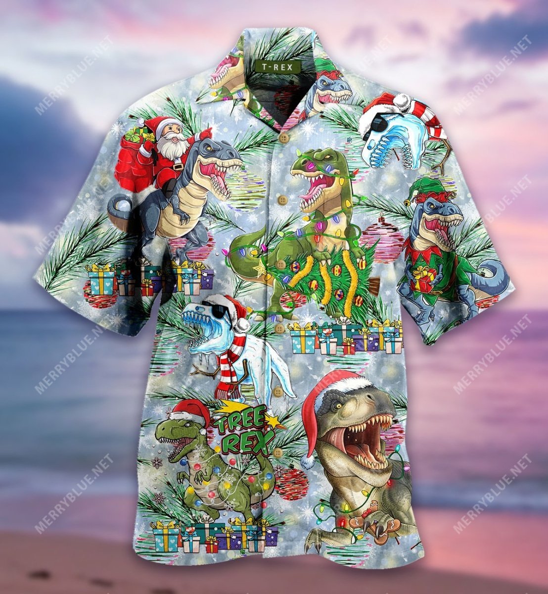 All I Want For Christmas Is A T-Rex Unisex Hawaiian Shirt