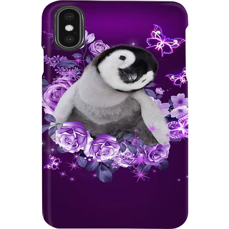 Lovely Penguin Floral Background  Special Custom Design Phone case