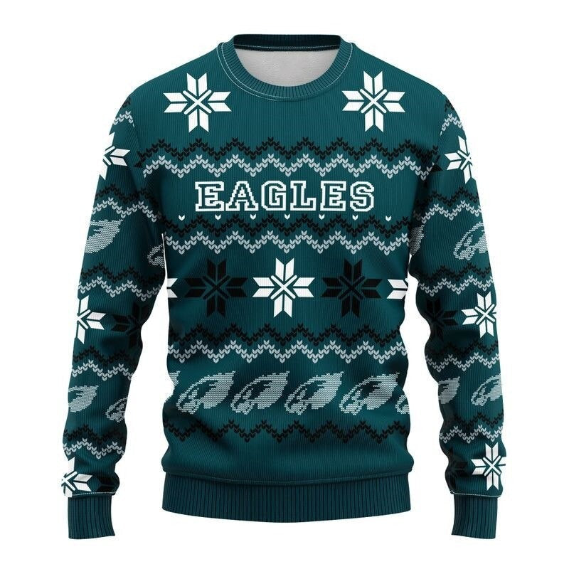 Vintage Philadelphia Eagles Sweatshirt Cute Snowflakes