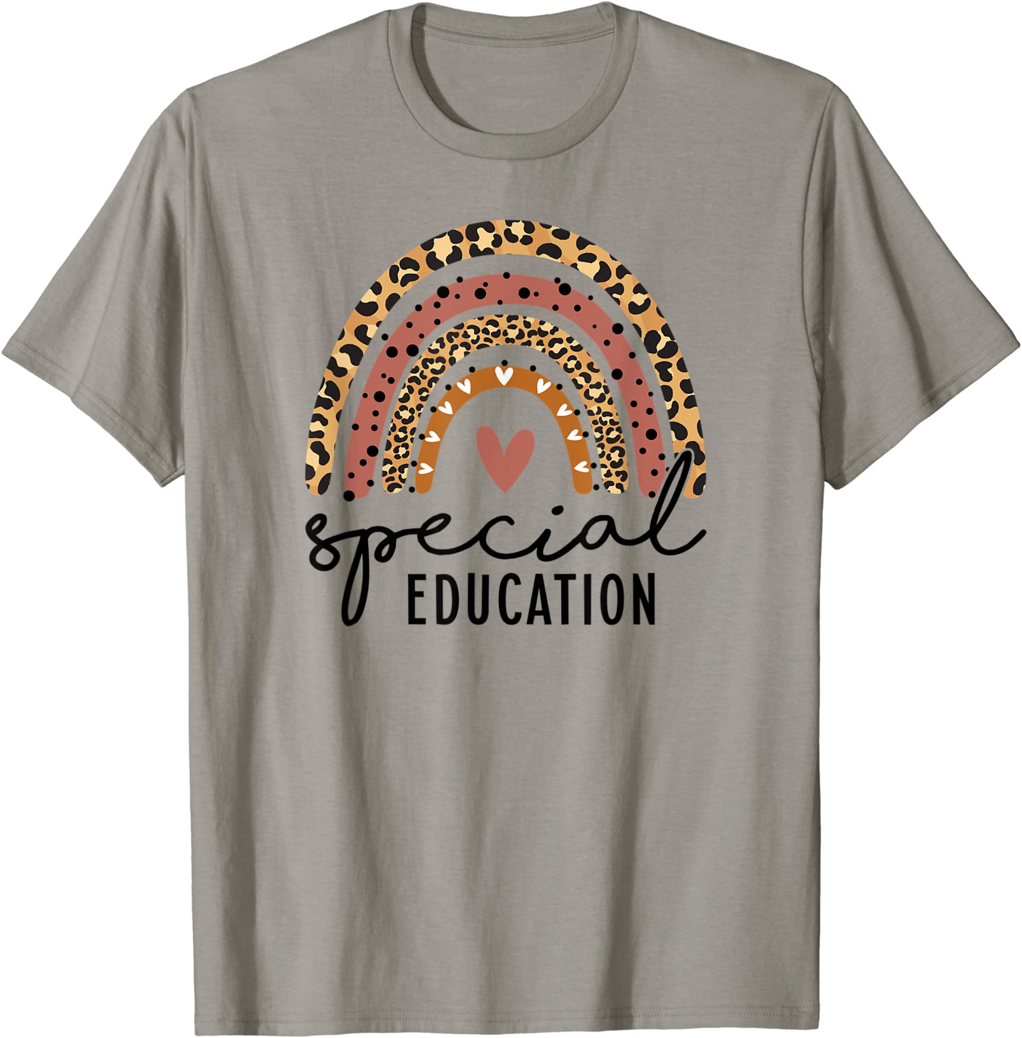 Special Education Leopard Rainbow Sped Funny Teacher Gifts T-Shirt