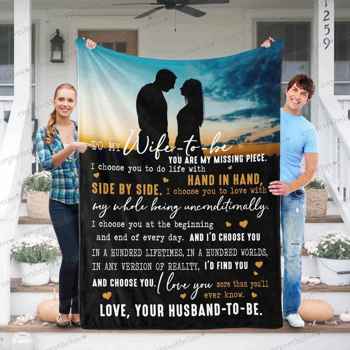 To My Wife To Be I Love You More Than You’Ll Ever Know Fleece Blanket – Quilt Blanket Wedding Gift Gift For Couple From Husband To Be To Wife Home Decor Bedding Couch Sofa Soft And Comfy Cozy