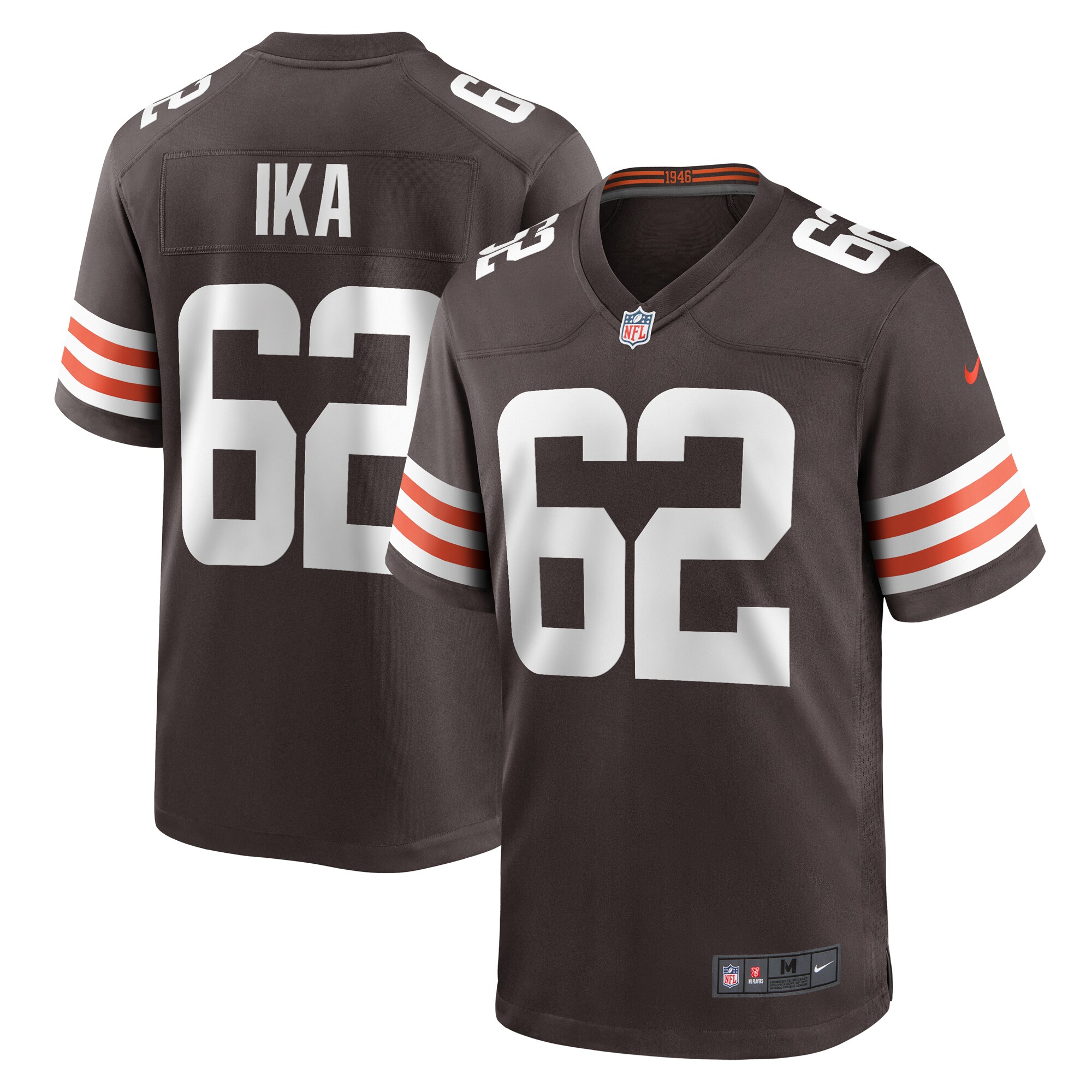 Siaki Ika Cleveland Browns Team Game Jersey – Brown