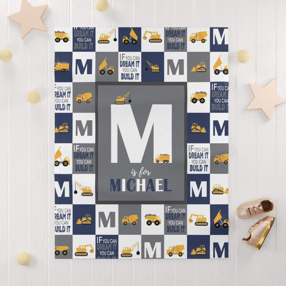 To My Baby Construction Nursery Baby Boy Vehicle Blanket Gift Unisex Baby Gift For Baby Boy Birthday Gift Baby Shower Gift Home Decor Bedding Couch Sofa Soft And Comfy Cozy