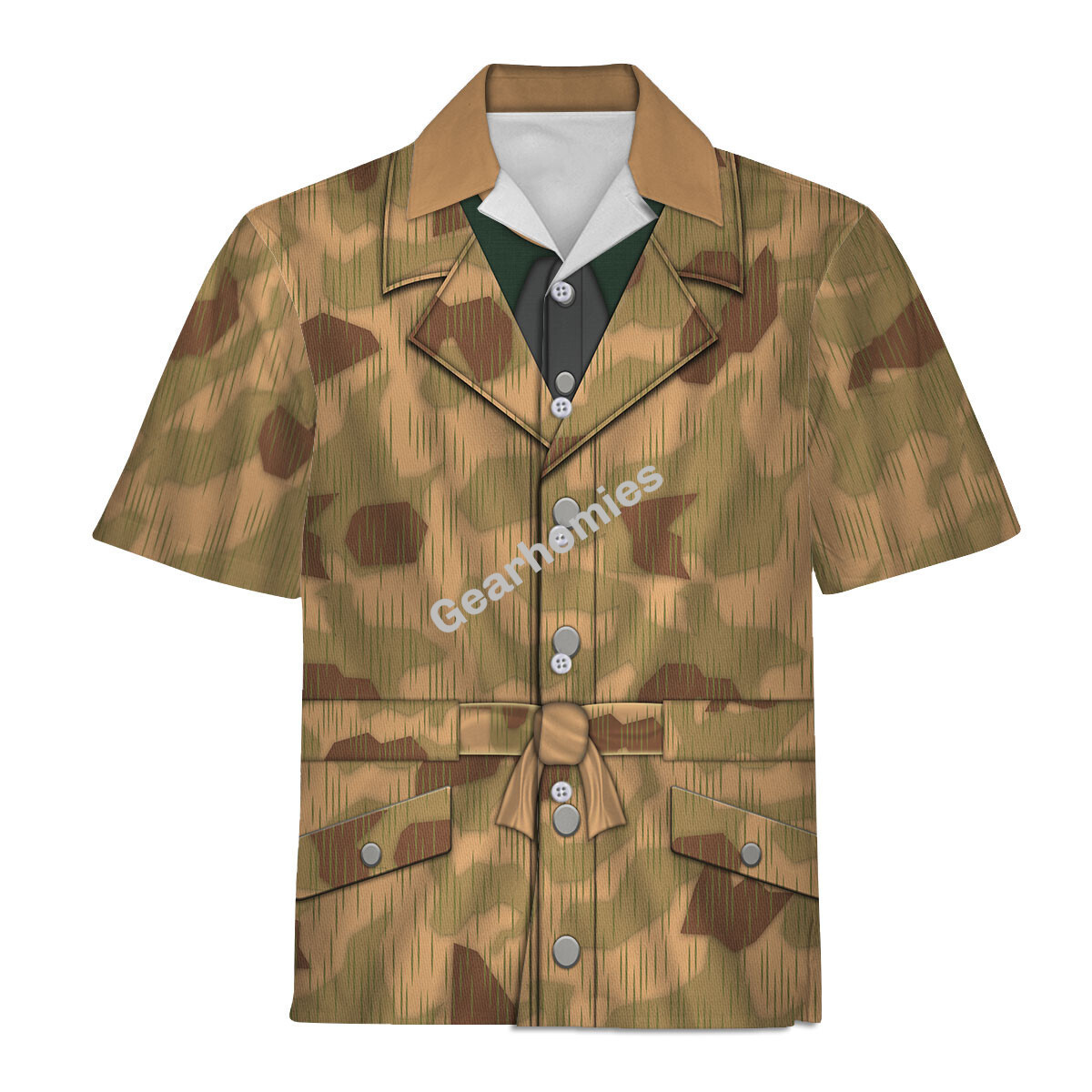 Sumpftarnmuster Swamp Pattern German World War Ii Camouflage Patterns Hawaiian Shirt