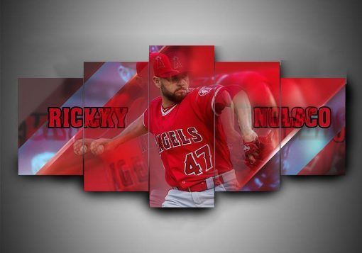 Los Angeles Angels 2 Sport 5 Panel Canvas Art Wall Decor