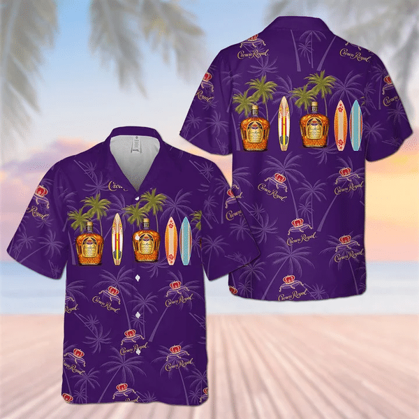 Palm Trees Hawaiian Crown Royal Shirts For Men And Women Ha32166