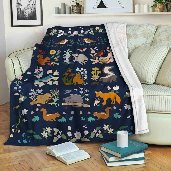 Woddland Animals XA2703567CL Fleece Blanket