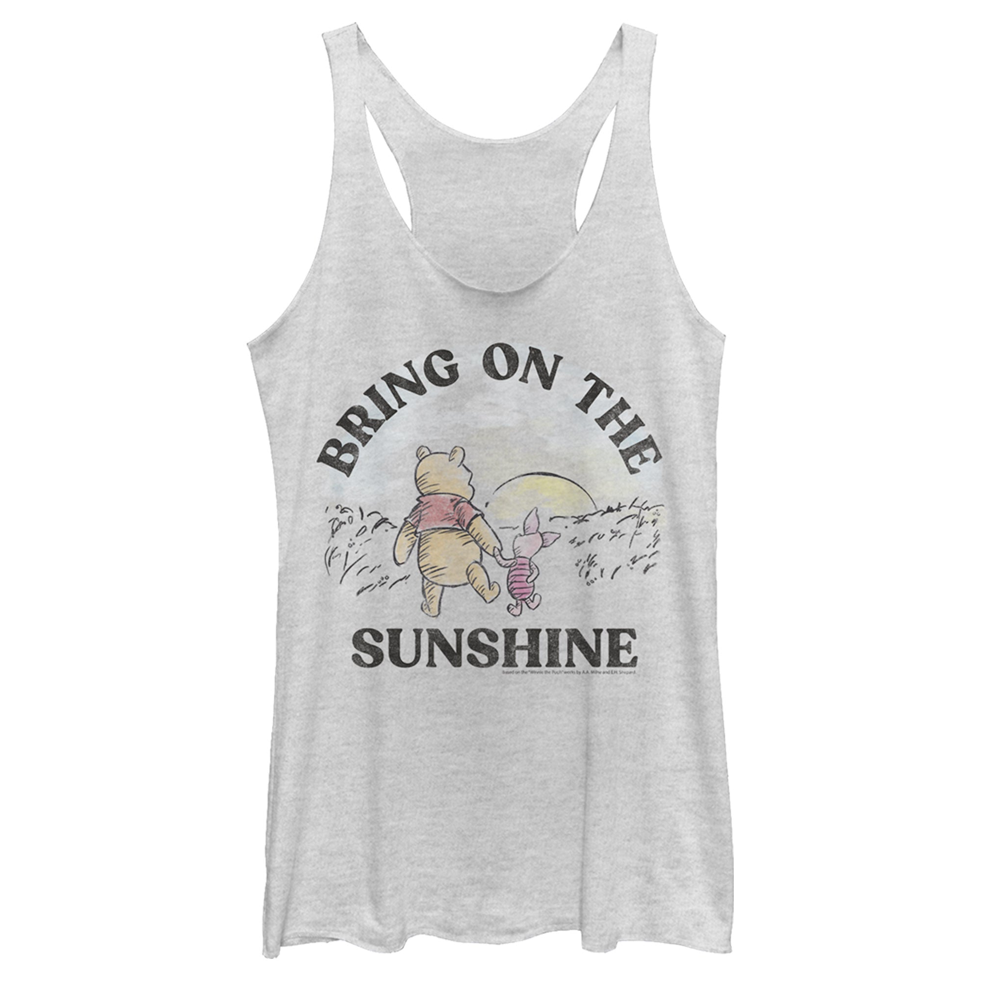 Women’S Winnie The Pooh Bring On The Sunshine Racerback Tank Top