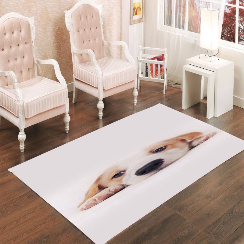 CUTE PUPPY DOG PET LIVING ROOM CARPET RUGS