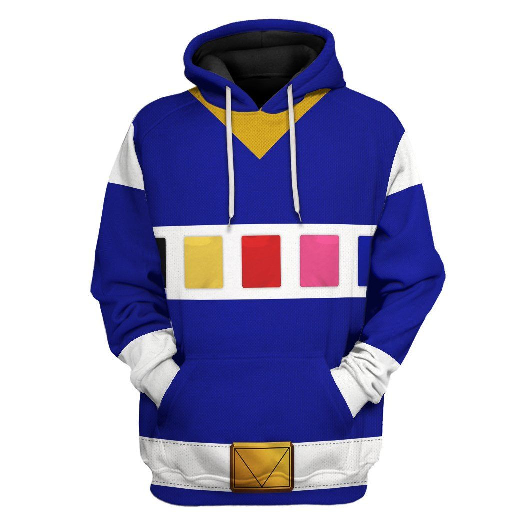 3D Power Rangers In Space Blue Custom Tshirt Hoodie Apparel