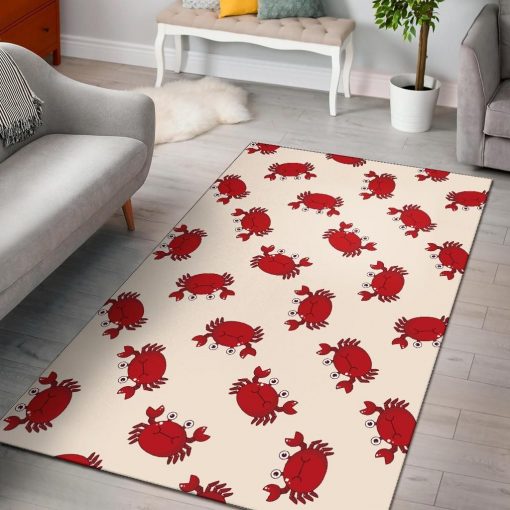 Bunny Rabbit Print Pattern Area Rug Living Room Rug Home Decor