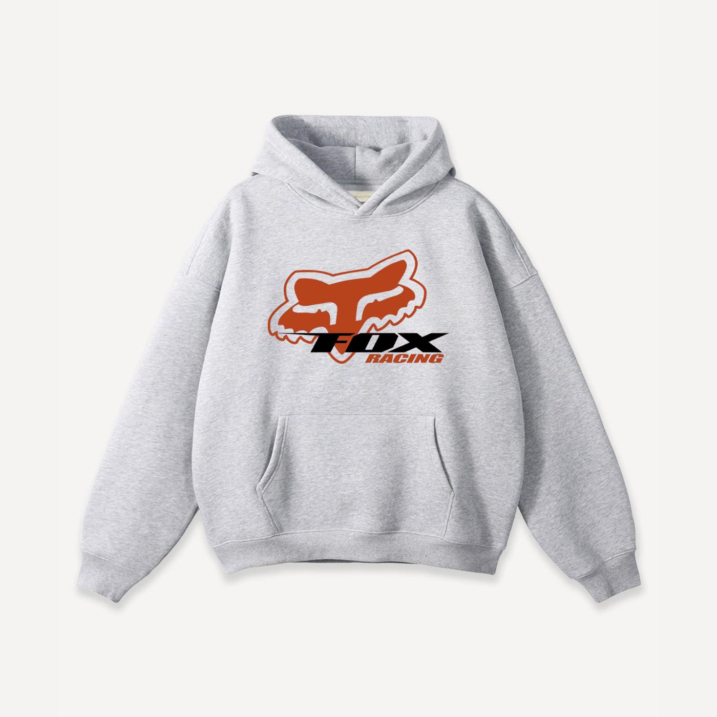 FOX Racing Hoodie, Official Motocross Apparel with Bold Fox Logo, Perfect Sweatshirt, Unisex Streetwear for Riders and Action Sports Fans