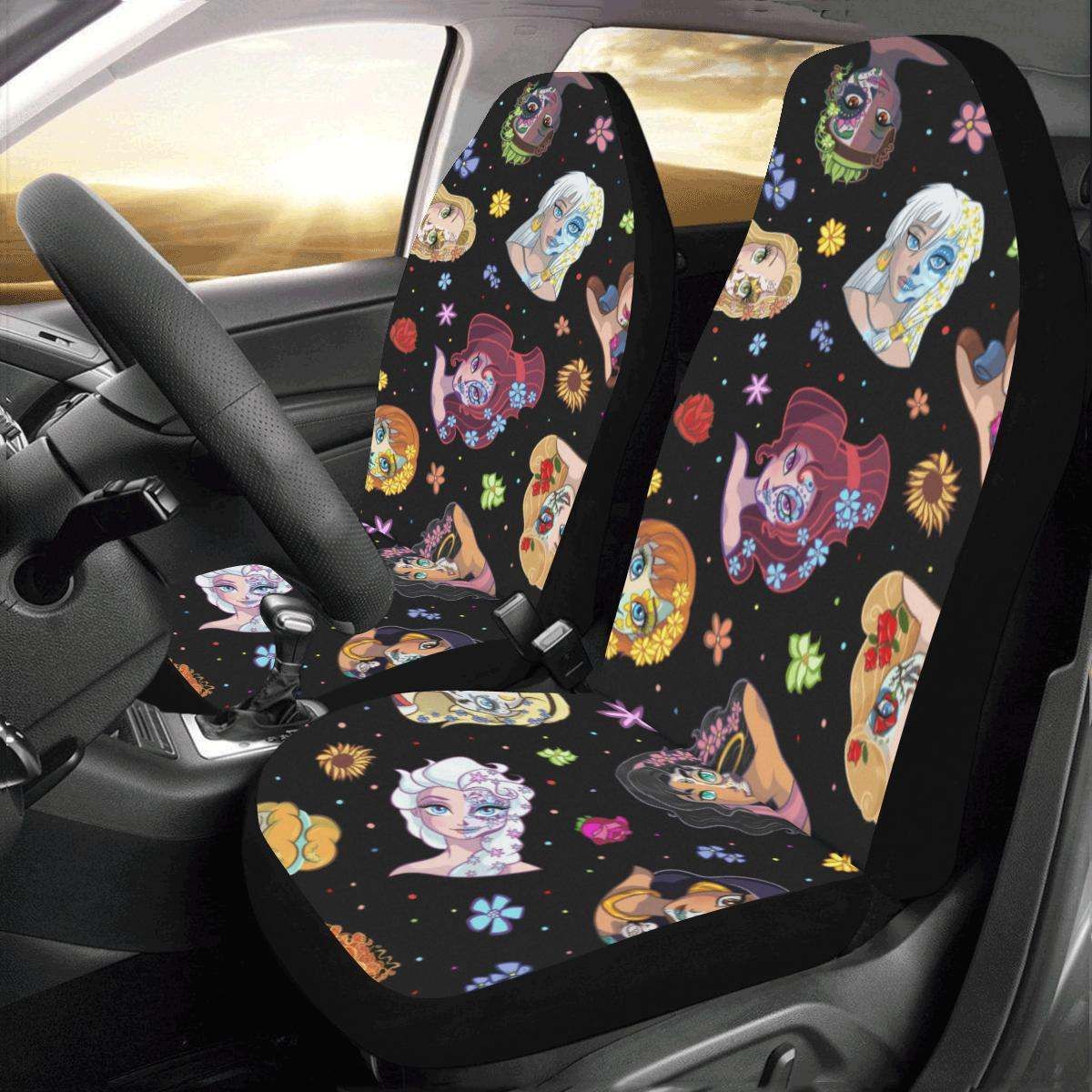 Sugar Skull Tile Car Seat Covers - TattoosCafe