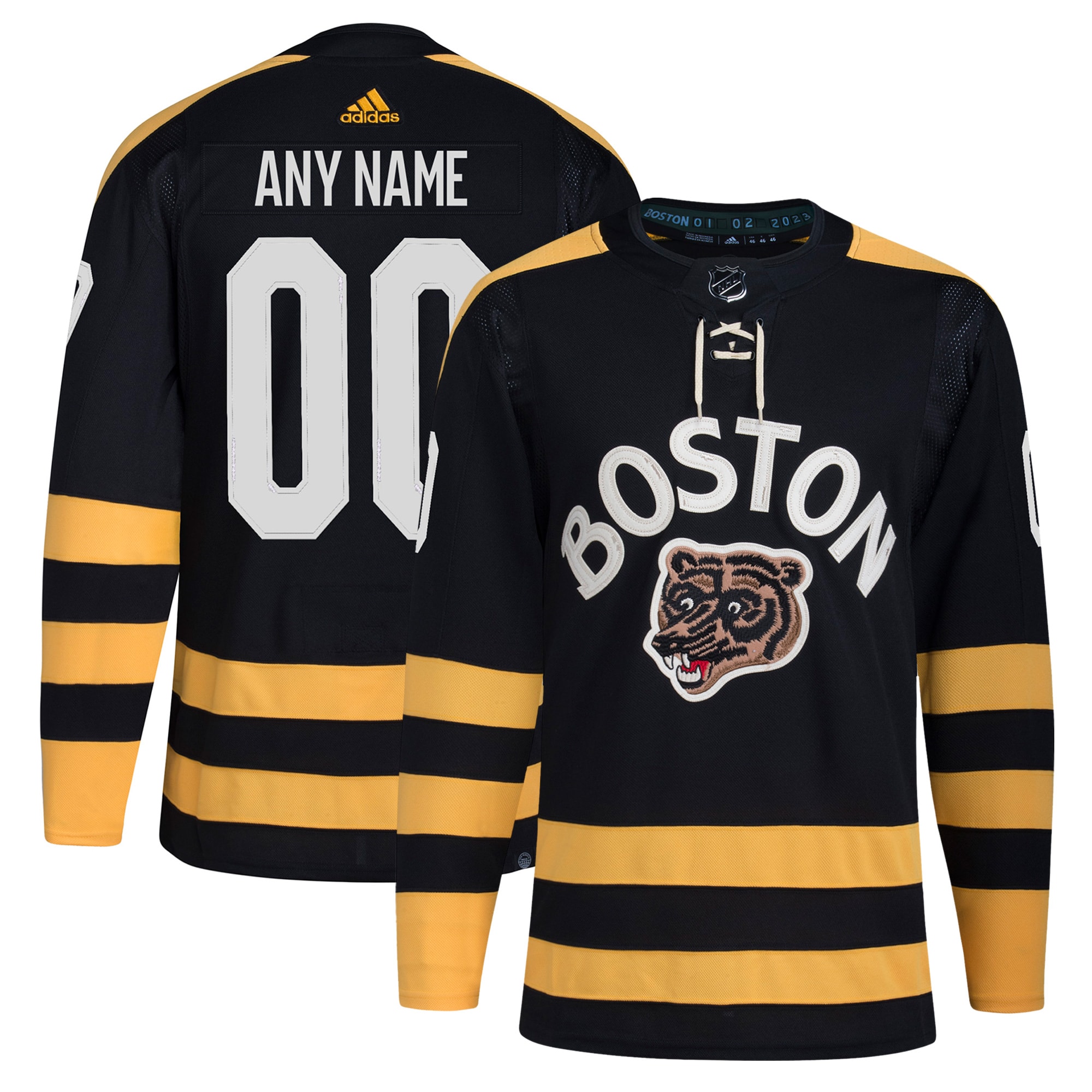 Boston Bruins 2023 NHL Winter Classic Authentic Custom Jersey – Black