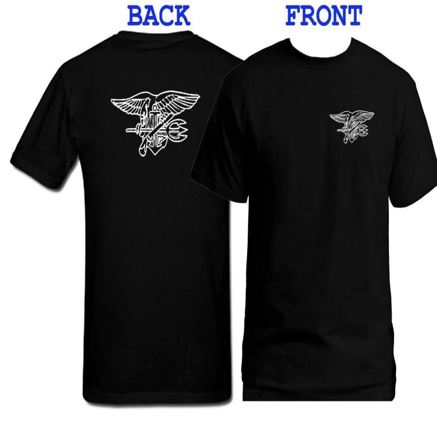 Us Army Navy Seals Front & Back Print Men Short Sleeve Pinted Fasion Summer O-Neck T-Shirt S-3Xl
