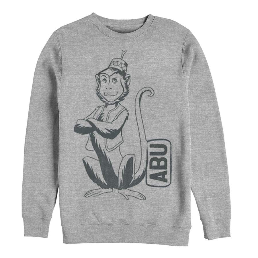 Aladdin Men’s Cartoon Abu Profile  Sweatshirt