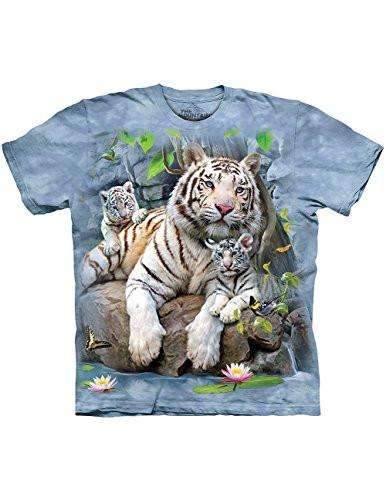 White Tigers Of Bengal Wearable Art T-Shirt By The Mountain