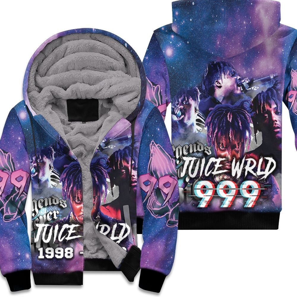 Juice Wrld 999 Legend never die under star sky Fleece Hoodie