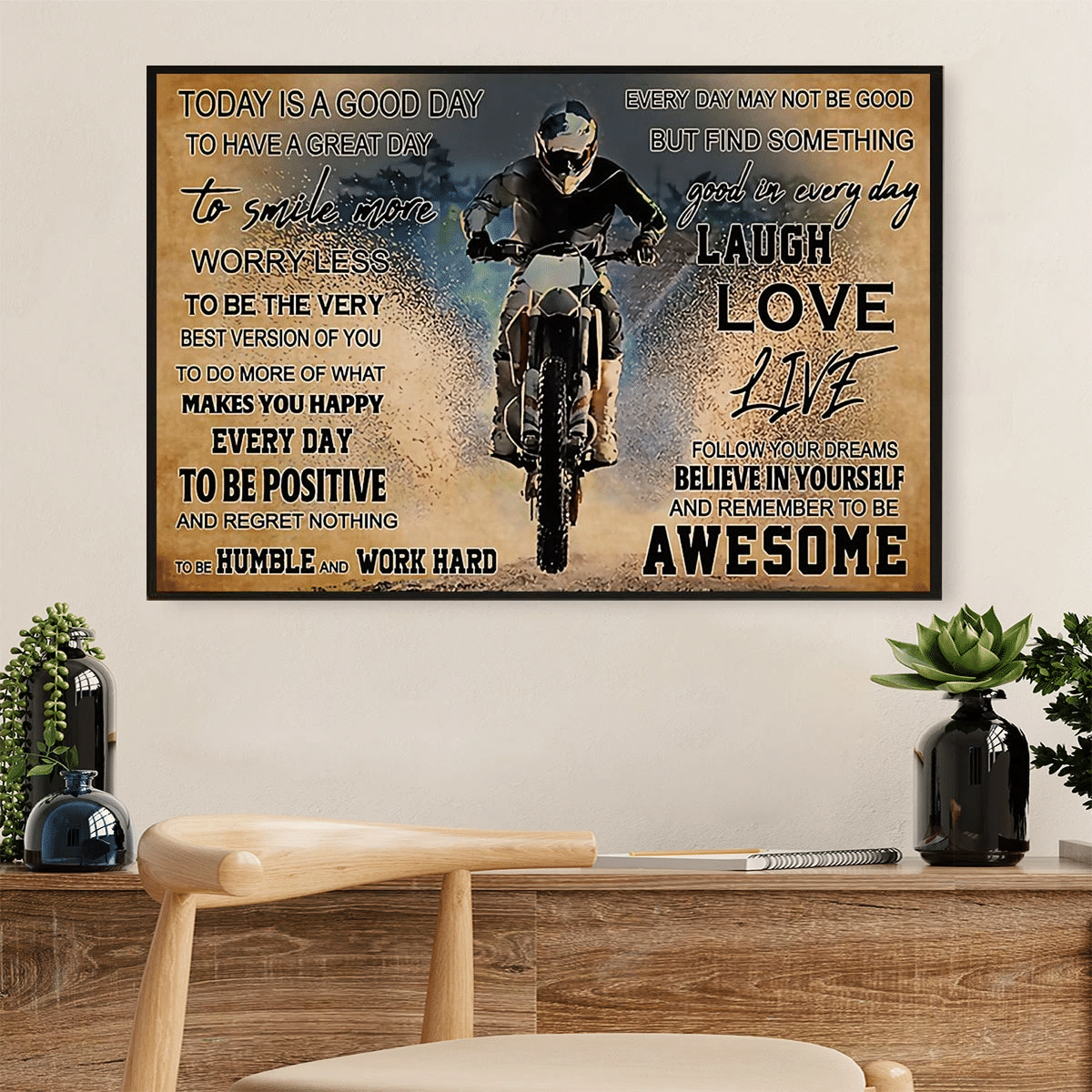 Awesome Rider Home Decor Poster Canvas – Gift For Biker Evg82453