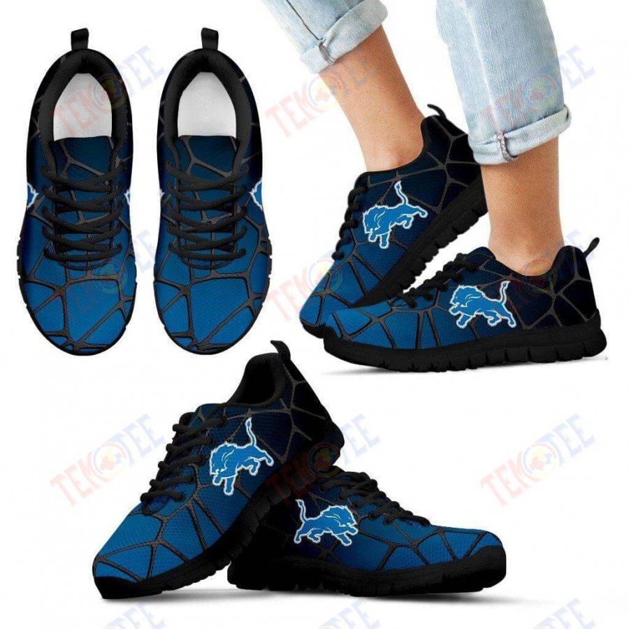 Mens Womens Detroit Lions Sneakers Colors Air Cushion Gradient Sneaker Running Shoes For Men Women TDT906