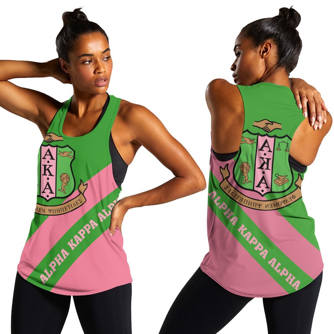 Wonderprint Tank Top Alpha Kappa Alpha Aka Racerback Tank Tech Style