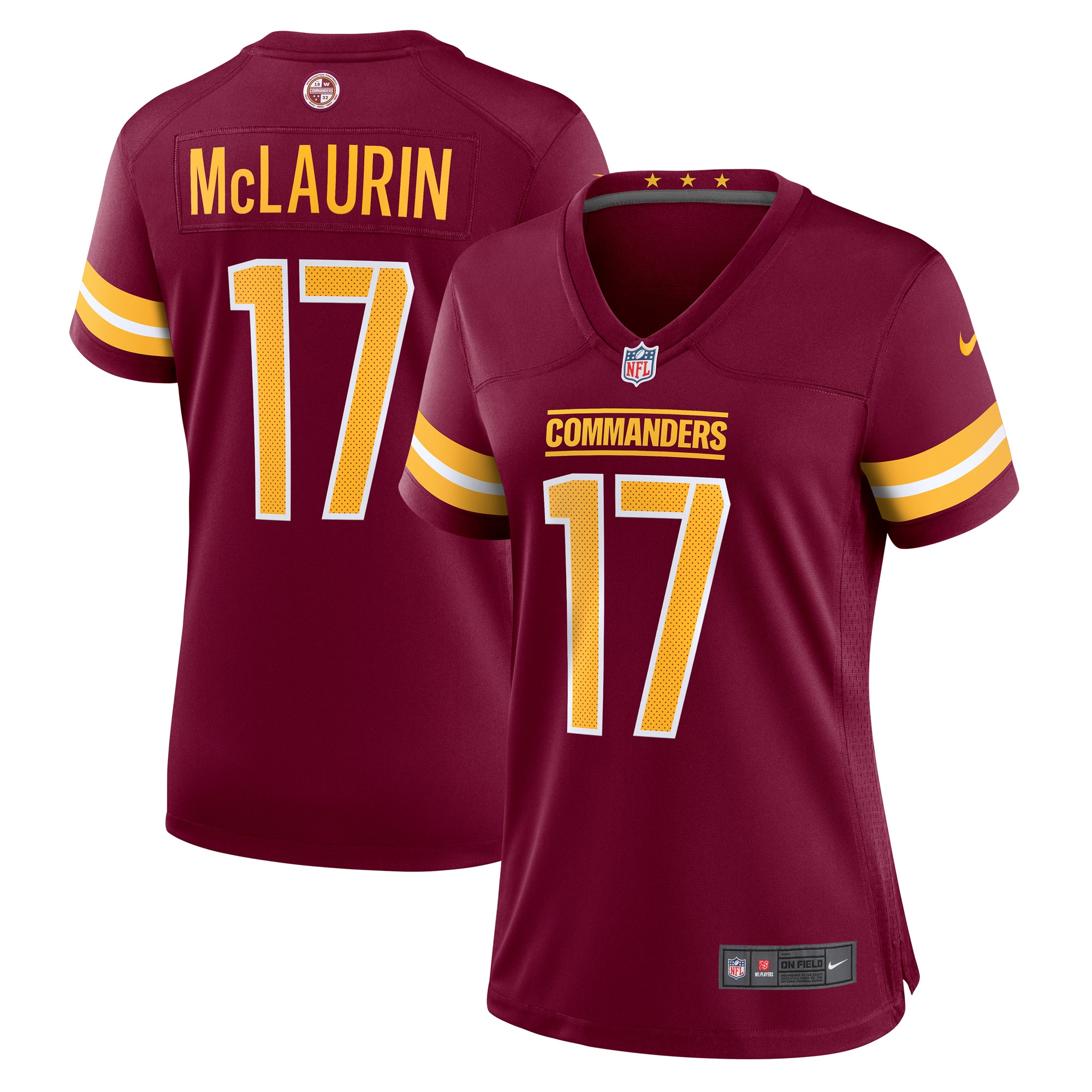 Terry McLaurin Washington Commanders Women's Player Jersey – Burgundy