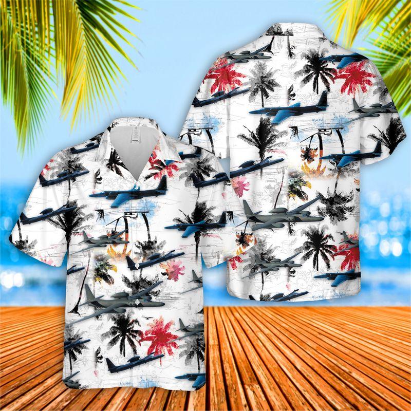 Usaf Lockheed Tr-1 Hawaiian Shirt | For Men & Women | Adult | Hw7815