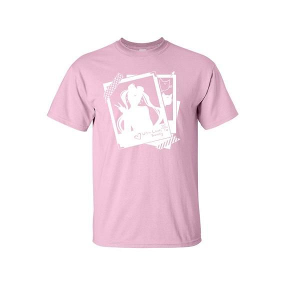 With Love Bunny Polaroid Light Pink Shirt