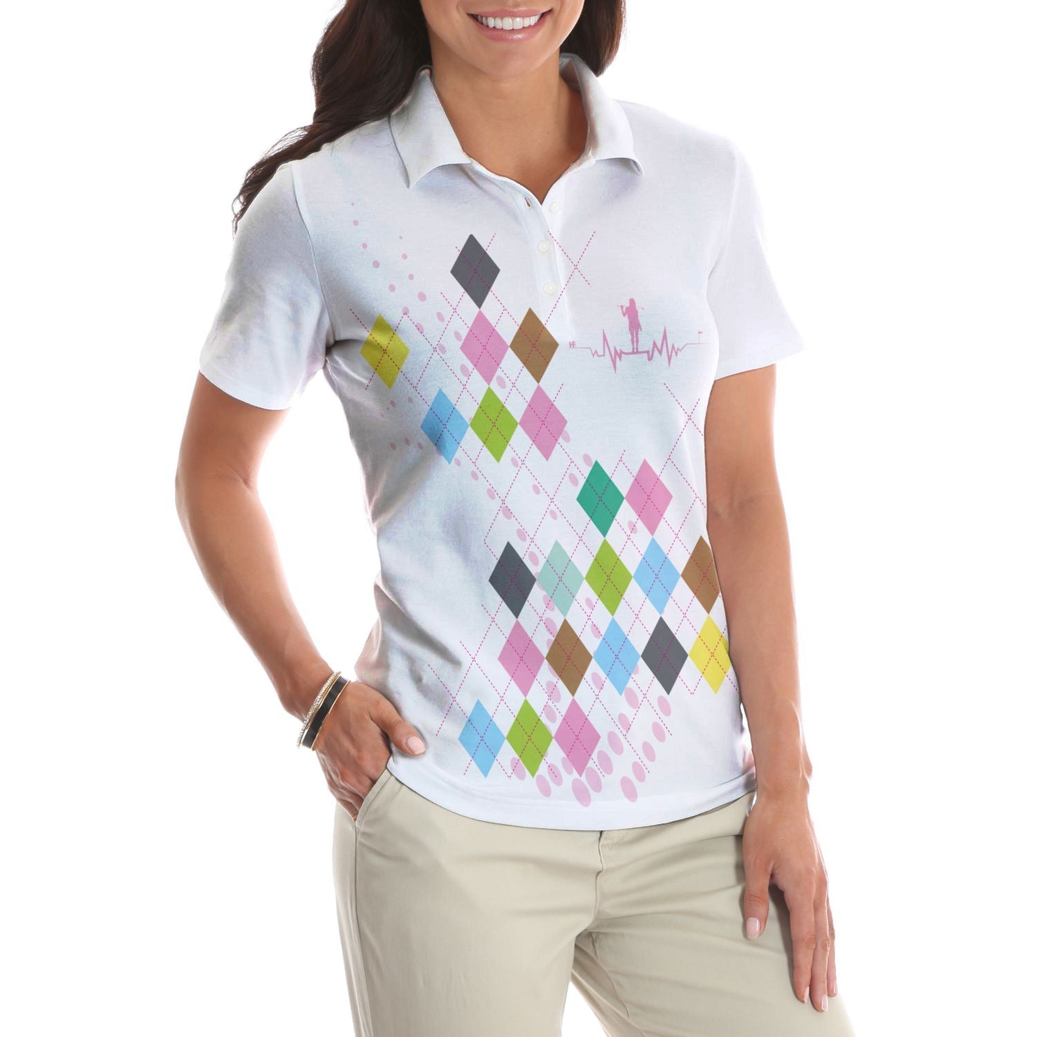 Move Over Boys Let A Girl Show You How To Golf Short Sleeve Women Polo Shirt Coolspod