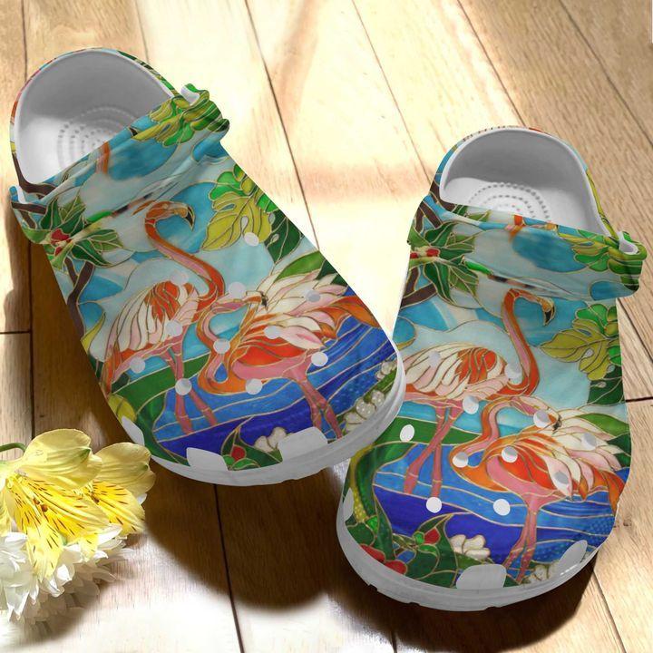 Flamingo Personalize Clog, Custom Name, Text, Fashion Style For Women, Men, Kid, Print 3D Lovely Flamingo