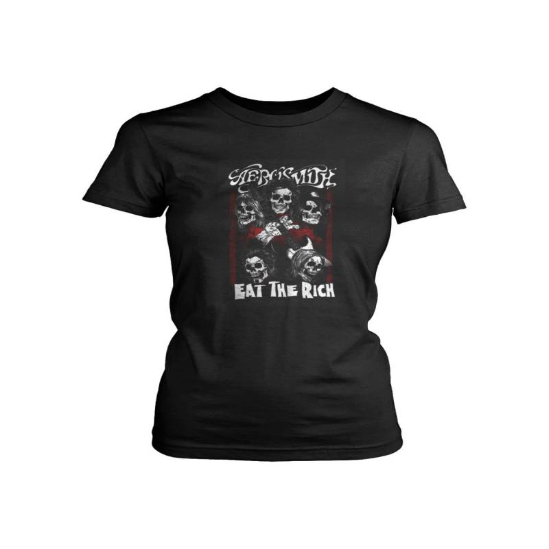 Aerosmith Eat The Rich Poster Women’s T-Shirt