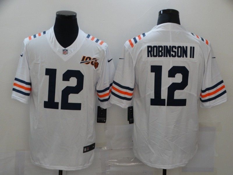 Chicago Bears Allen Robinson #12 NFL 100 2020 White Jersey Jersey