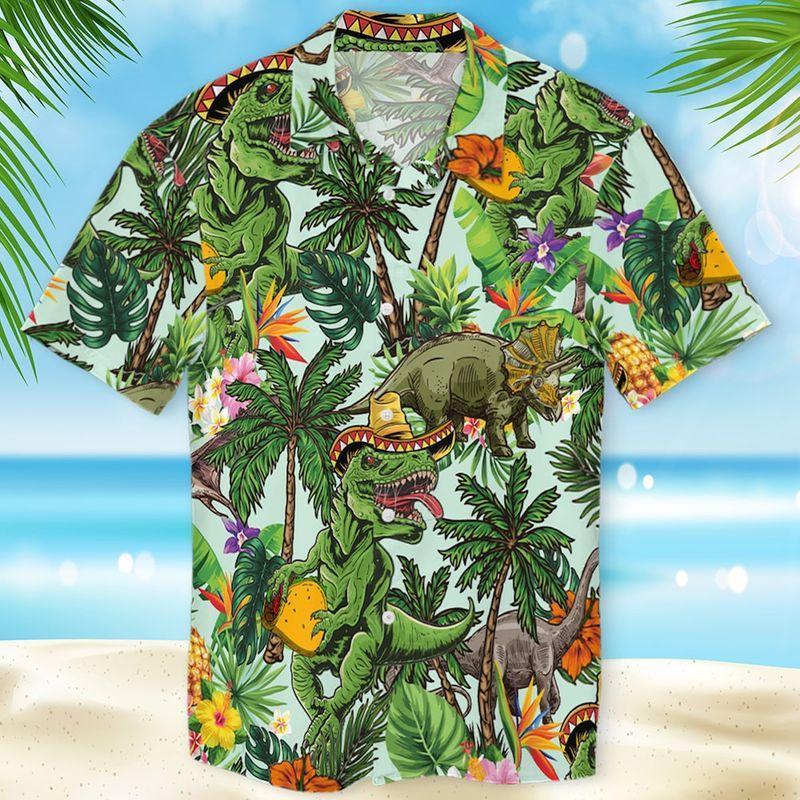 Taco T-Rex Hawaiian Shirt Pre11485