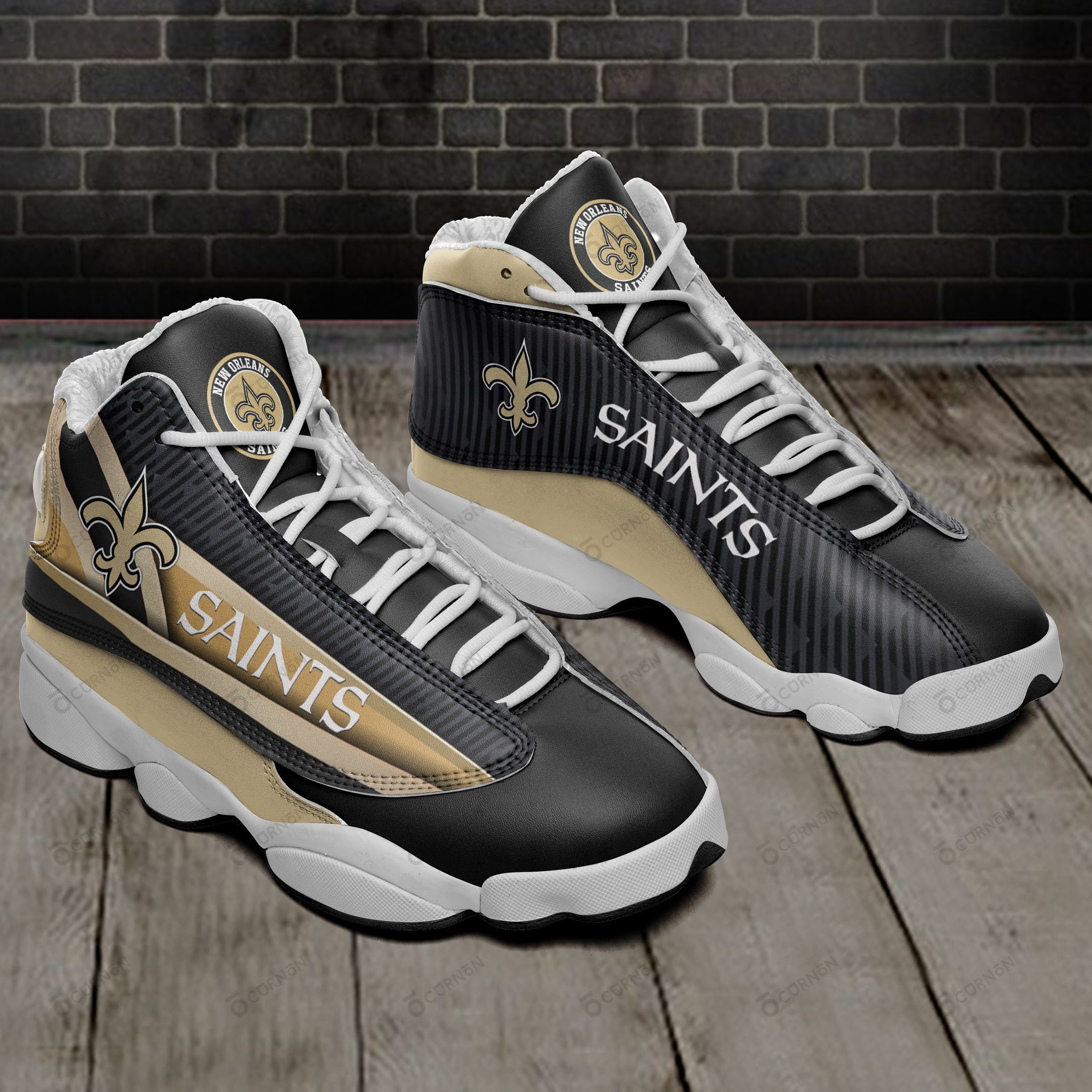 New Orleans Saints Air JD13 Sneakers 723