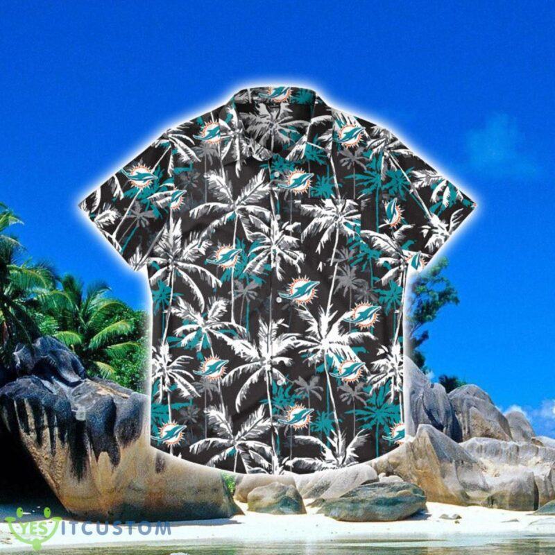 Miami Dolphins Nfl Black Floral Hawaiian Shirt Special Gift For Fans