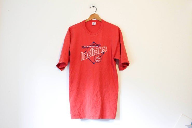 Vintage Red Cleveland Indians Baseball Shirt