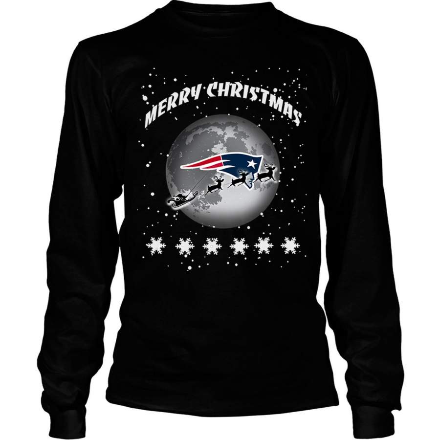 Merry Christmas T Shirt, New England Patriots T Shirt – Long Sleeve Tees