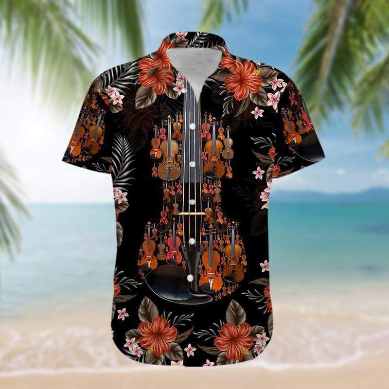 Amazing Combine Violin Aloha Hawaii Shirts For Men Women Ha108238