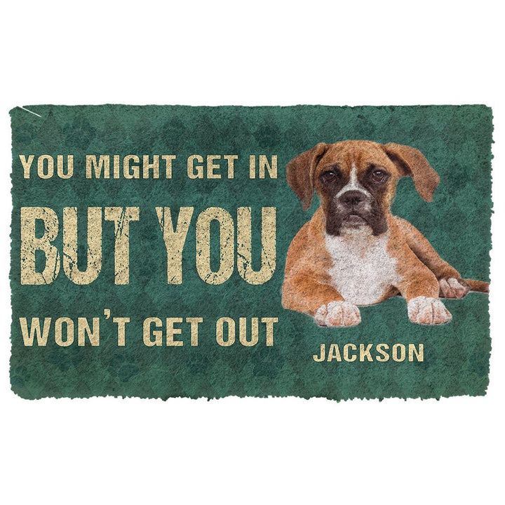 Waybackapparel You Might Get In But You Wont Get Out Boxers Do 3D Doormat