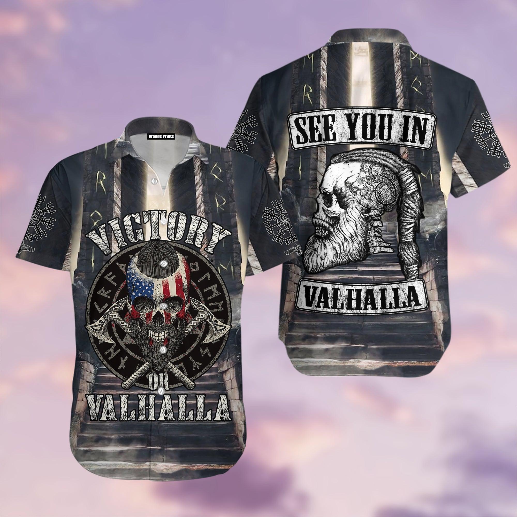 Viking Warriors Valhalla Hawaii Shirt For Men Women Ha62007