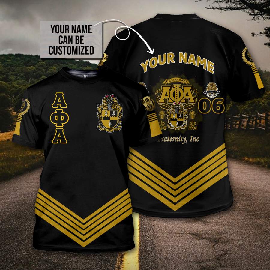 3D All Over Alpha Phi Alpha Custom Name Clothing